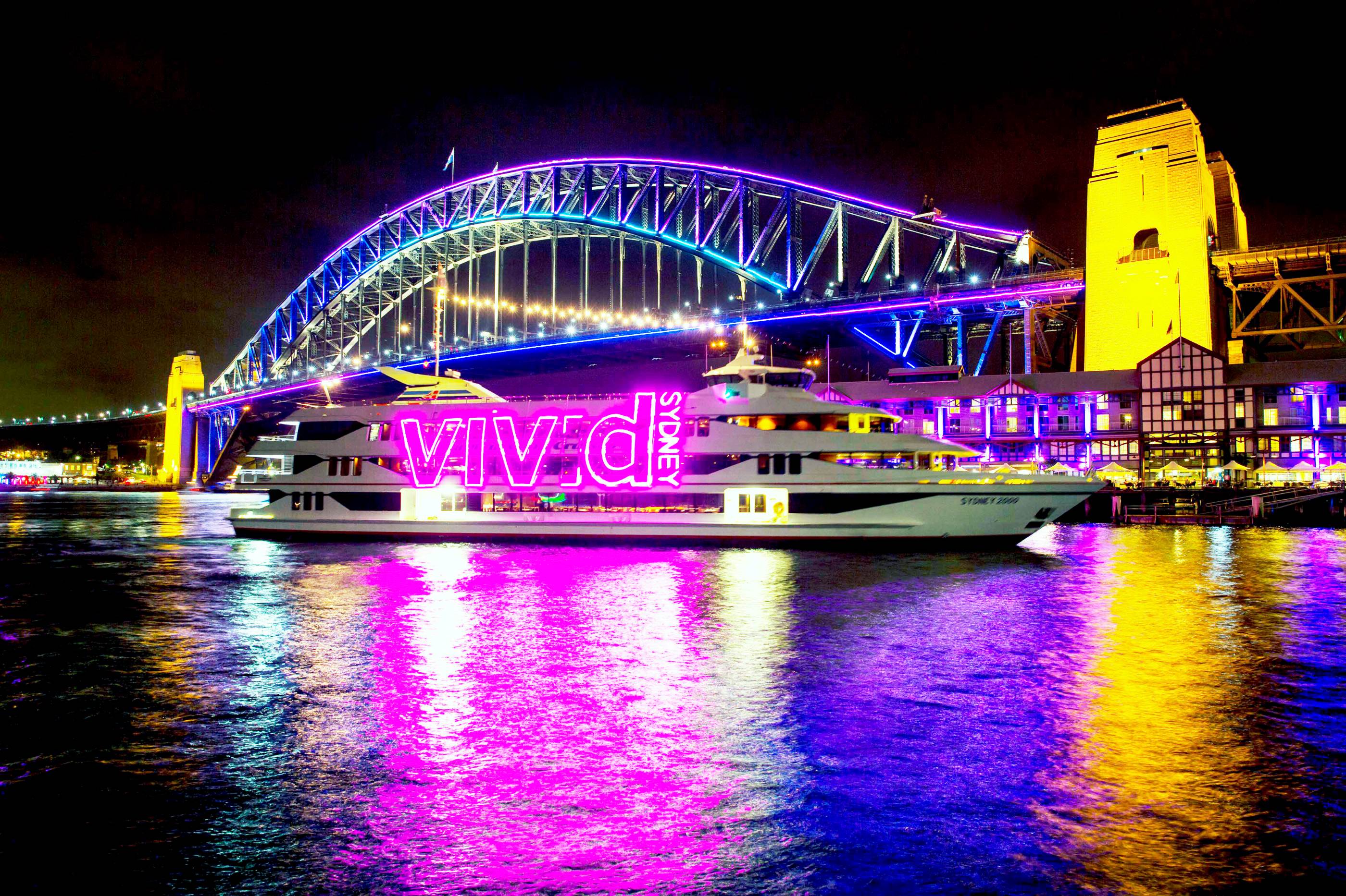 【观景】Vivid Sydney悉尼海港观景1小时游船观光